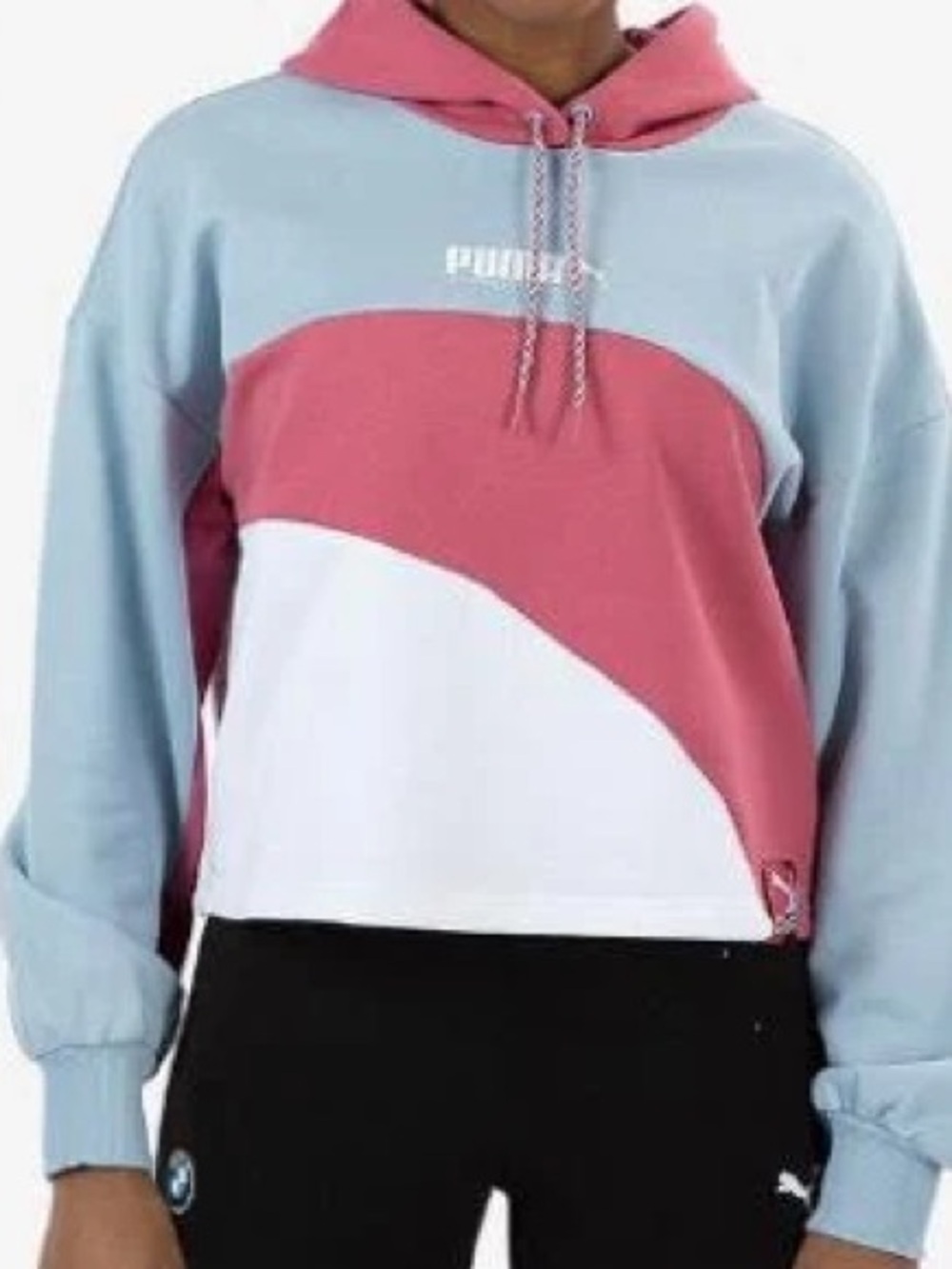 PUMA - Women - Bright Heights Pullover Hoodie - Mauve/Blue